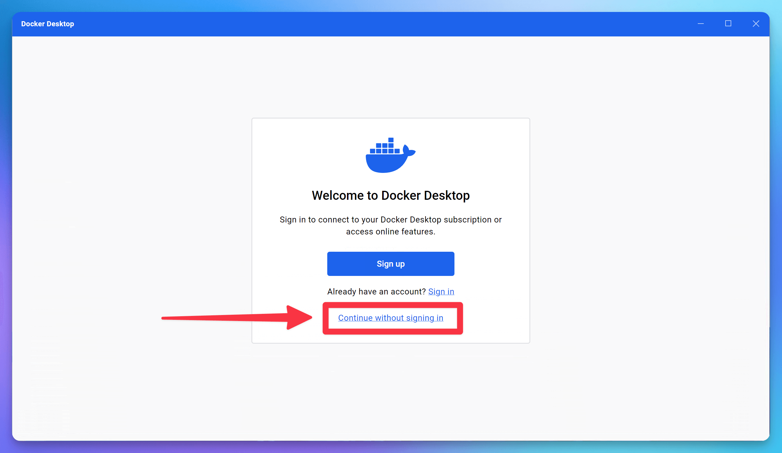 Docker Login